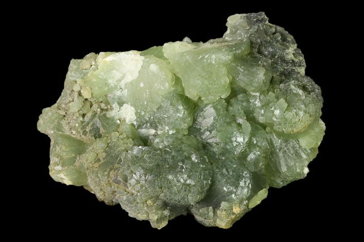 Green Prehnite Crystal Cluster - Morocco #138363